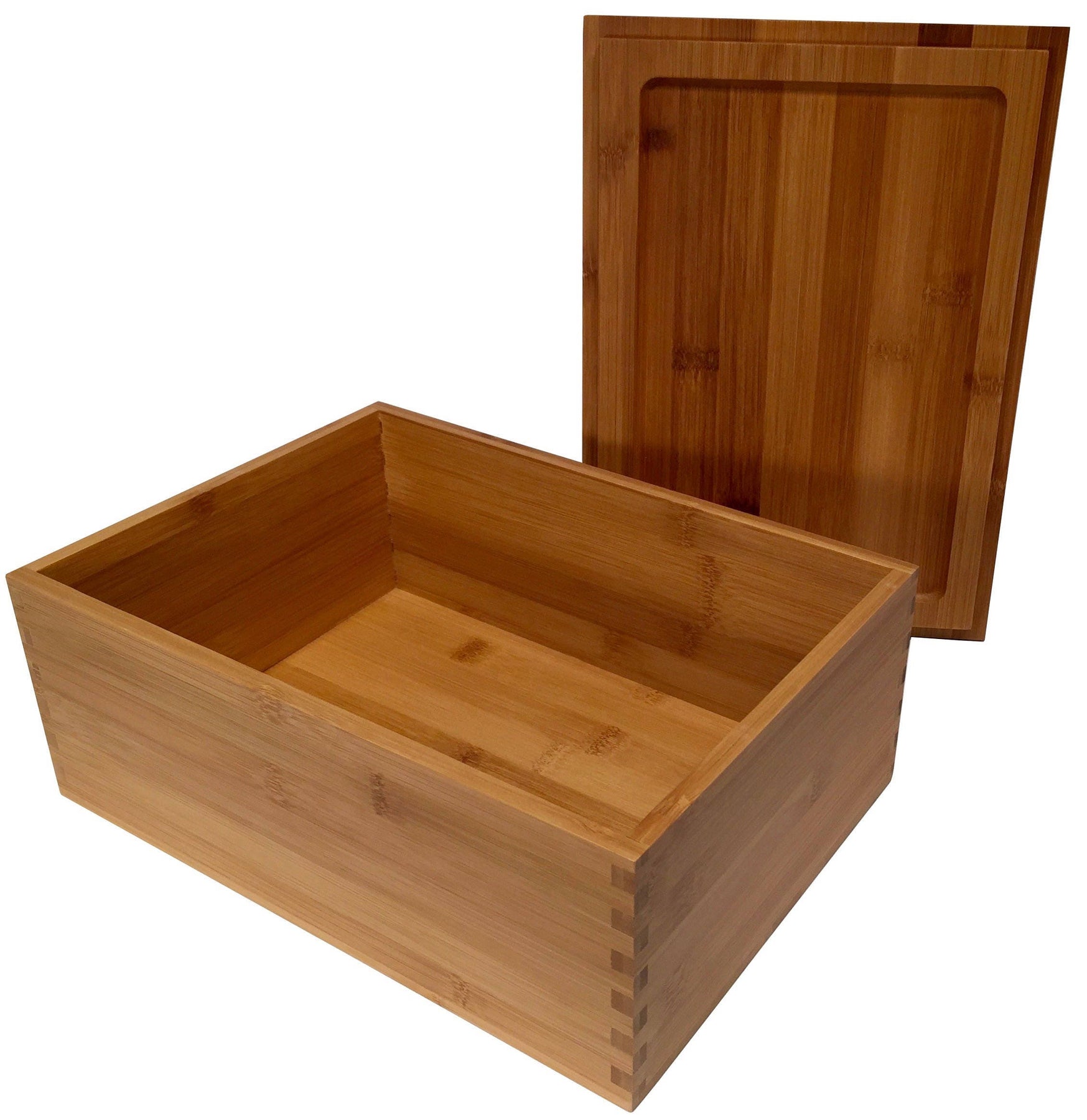 Large Bamboo Wooden Stash Box with Rolling Tray Weed Tray Kit with  Removable Divider Wood Storage