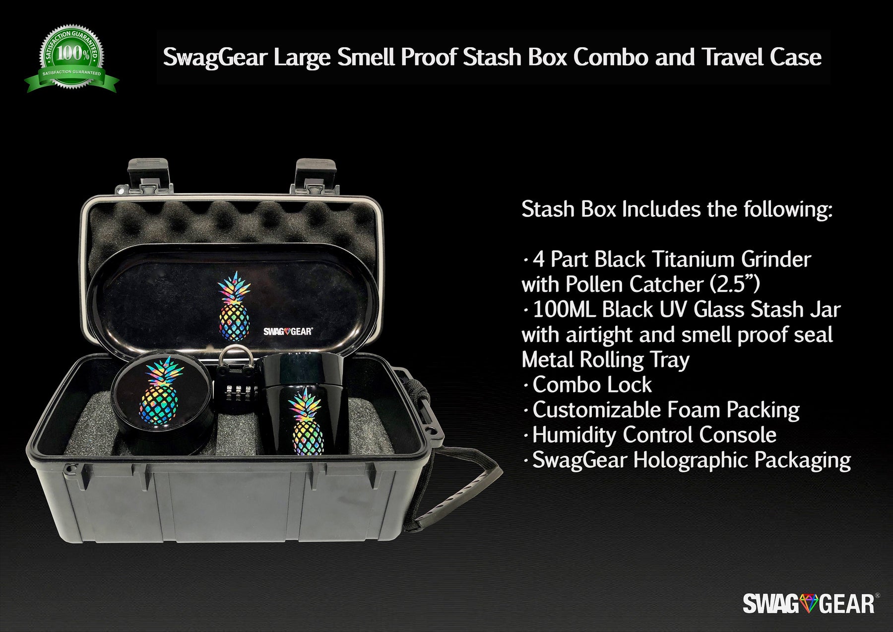 SWAG GEAR – Cookies Stash Box w/ Combo Lock
