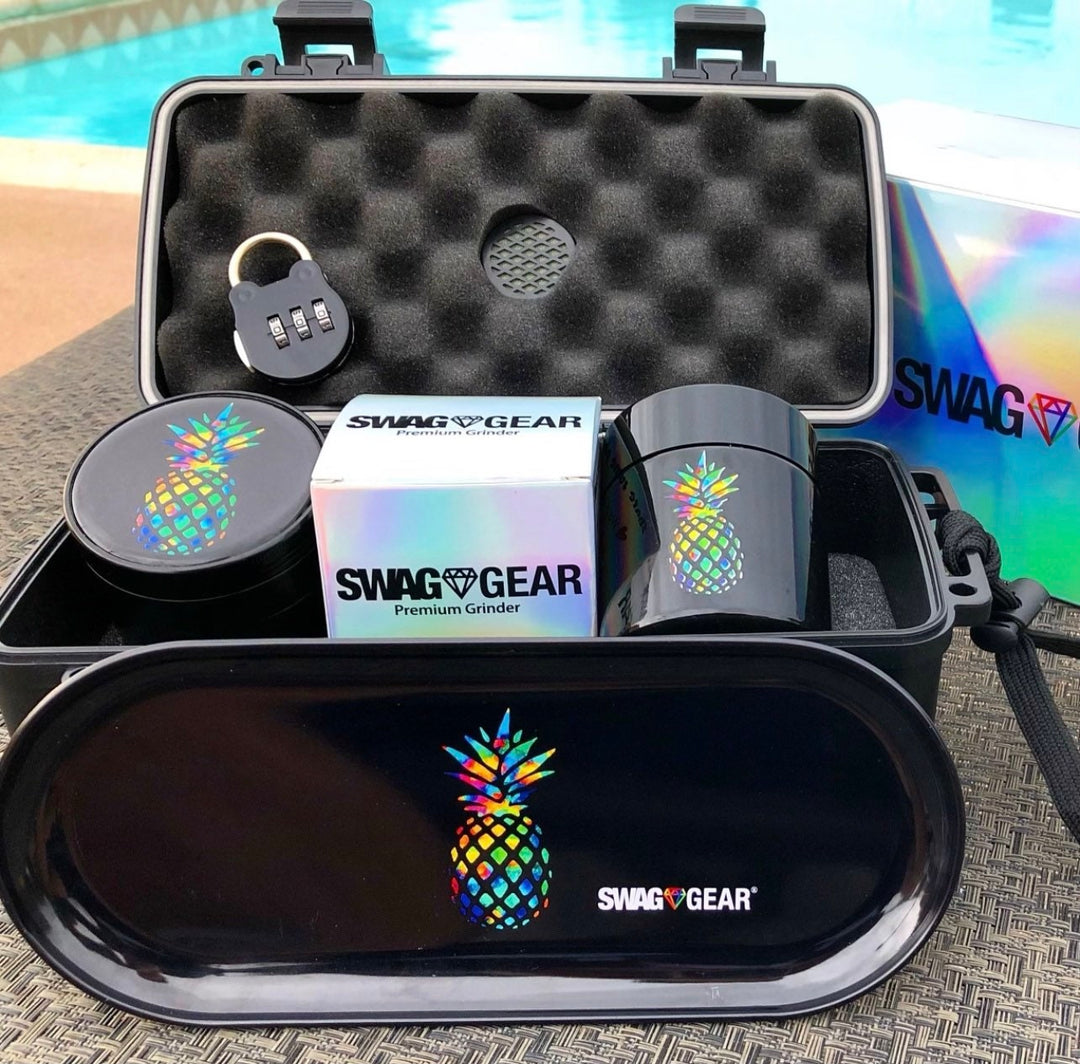 Pineapple Stash Box Combo with Lock - Pineapple Smell Proof